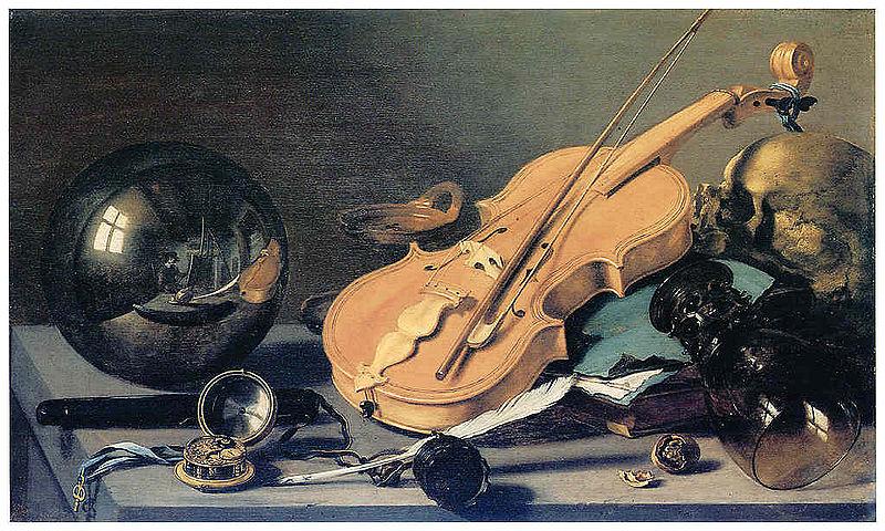 Pieter Claesz Stilleben mit Glaskugel oil painting image